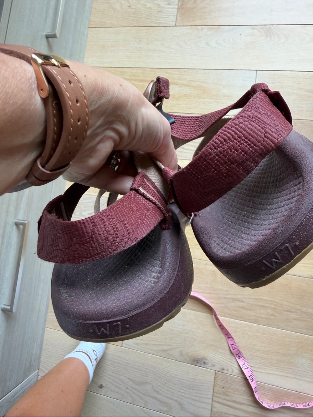 Chaco Brown and Tan Strappy Sandals - Picture 4 of 5